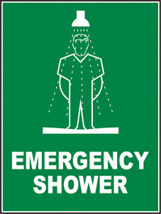 SAFETY SIGN (SAV) | Emergency Shower